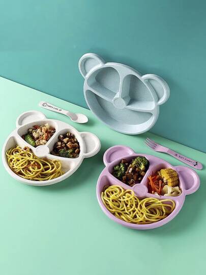 1pc Cartoon Design Random Color Plate