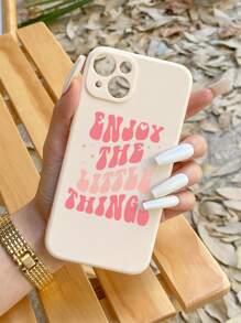 1入組多彩印有英文標語的手機殼,適用於iphone 11、iphone 13、iphone 14 Pro Max - 彩色 - 查看 2