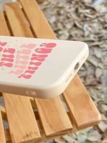 1入組多彩印有英文標語的手機殼,適用於iphone 11、iphone 13、iphone 14 Pro Max - 彩色 - 查看 3