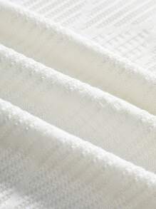 Manfinity Homme Men Solid Polo Neck Knit Top - White - View 4