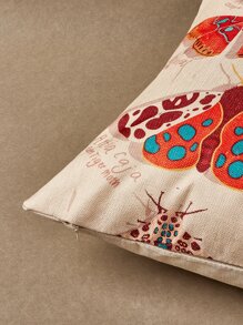 Sam Buttrick Butterfly Print Cushion Cover Without Filler - Multicolor - View 4