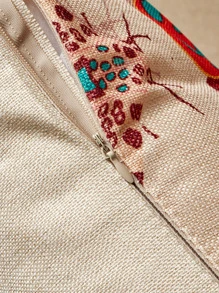 Sam Buttrick Butterfly Print Cushion Cover Without Filler - Multicolor - View 7