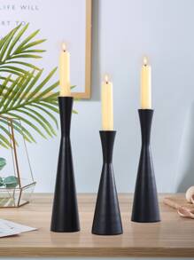 3pcs Metal Candle Holder - Black - View 6