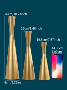 3pcs Metal Candle Holder - Gold - View 4