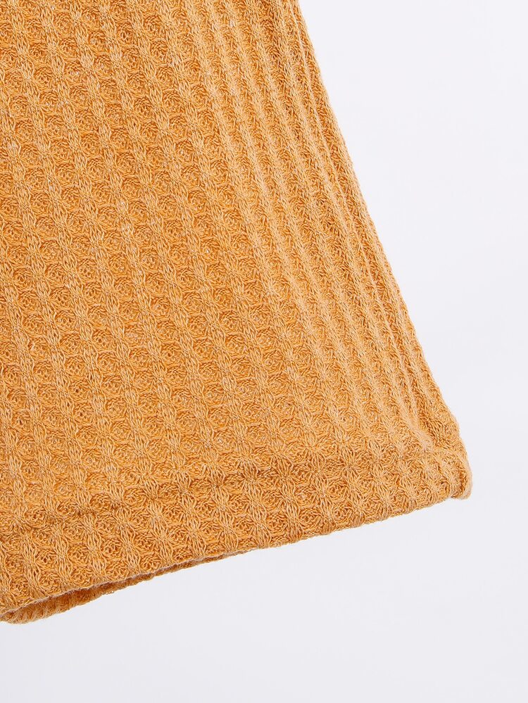 小男童素色外套和短褲不帶T恤 - 芥末黃 - 查看 4