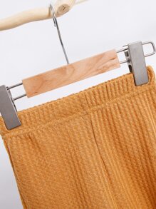 小男童素色外套和短褲不帶T恤 - 芥末黃 - 查看 6