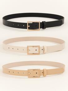 Thắt lưng khóa vuông 3 cái - Nhiều màu - Xem 2