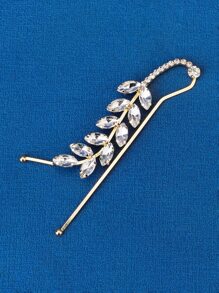 Rhinestone Decor Hair Clip - Gold - View 2