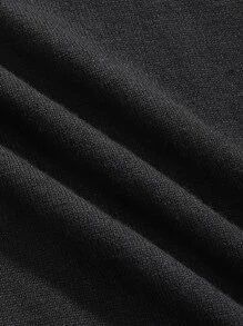 DAZY Men Contrast Trim Knit Top - Black - View 3