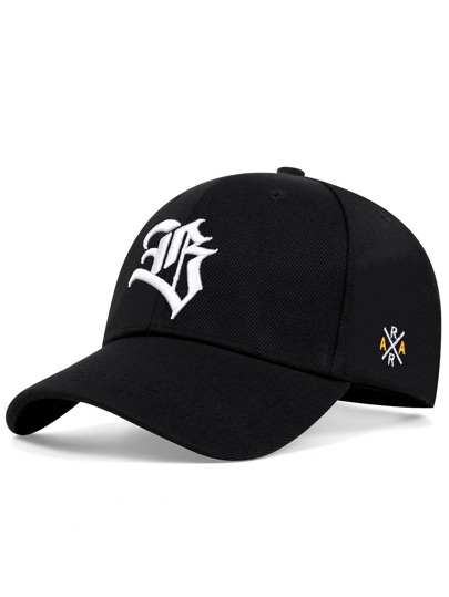 AR Men Letter Embroidered Baseball Cap Men's Hats For Spring And Autumn Daily Wear Street