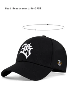 AR Men Letter Embroidered Baseball Cap Men's Hats For Spring And Autumn Daily Wear Street