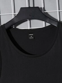 Manfinity RebelGame Men Cotton Floral Print Tank Top - Black - View 3