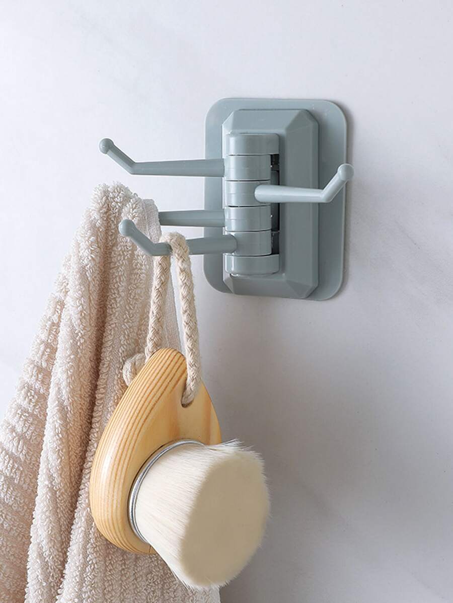 1 pieza Gancho mural sin perforación giratorio - Celeste - Ver 1