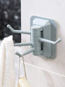 1 pieza Gancho mural sin perforación giratorio - Celeste - Ver 3