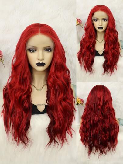 13*3蕾絲長款卷人造假髮