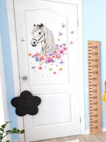1 miếng dán tường họa tiết hoa & ngựa - Nhiều màu - Xem 2