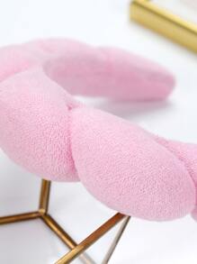 Băng đô rộng rãi và đơn giản thiết kế dạng đám mây phù hợp cho trang phục đi chơi và hẹn hò hàng ngày - Hồng - Xem 3