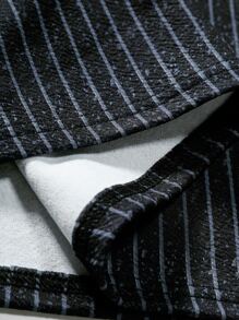 Manfinity Homme Men Striped Print Polo Shirt - Black - View 6