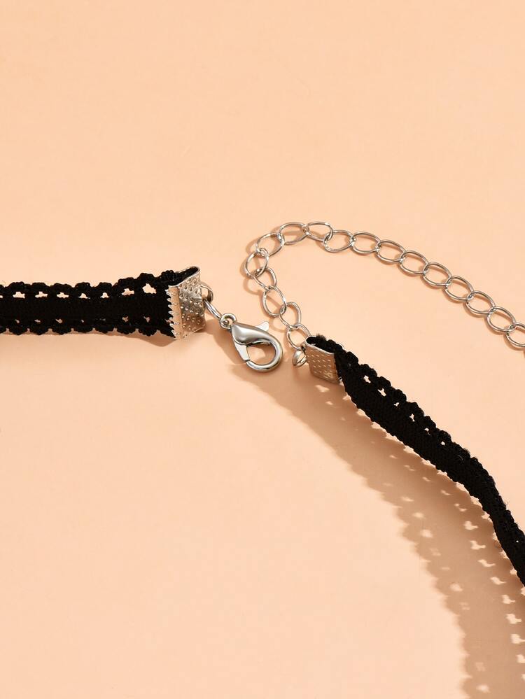 Chuỗi đùi trang trí ngọc trai giả - Bạc - Xem 3