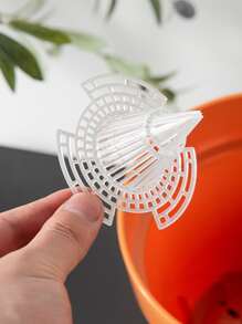 1pc Cone Flower Pot Hole Mesh Pad - White - View 4