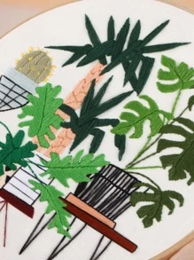 1 set Bordado a mano planta de color al azar - Multicolor - Ver 3