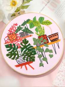 1set Plant Pattern Random Color Hand Embroidery - Multicolor - View 1