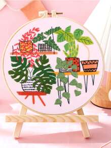 1set Plant Pattern Random Color Hand Embroidery - Multicolor - View 2