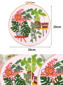 1set Plant Pattern Random Color Hand Embroidery - Multicolor - View 4
