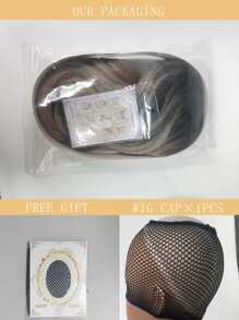 Long Curly Synthetic Wig - Ombre - View 5