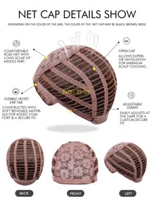 Long Curly Synthetic Wig - Ombre - View 7