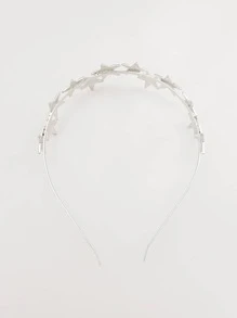 băng đô nữ trang trí ngôi sao thời trang đa năng, để trang trí - Bạc - Xem 2