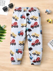 SHEIN Quần bé trai Đồ họa Giải trí - Xám - Xem 2