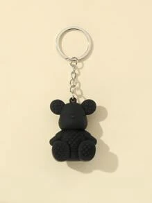 Cartoon Keychain Pendant - Black - View 3