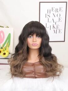 Short Curly Synthetic Hair Topper - Black - View 3