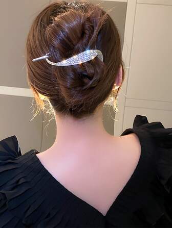 水钻装饰发夹 优雅爪夹 发爪 发卡 文具用品 发饰