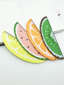 1 pieza Regla con forma de fruta aleatoria, Reglas - Multicolor - Ver 1