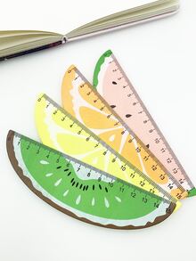 1 pieza Regla con forma de fruta aleatoria, Reglas - Multicolor - Ver 5