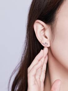 3 cái/bộ bình sữa silicon màu tím & bàn chải làm sạch & giá đựng đồ, thiết kế cá voi hoạt hình - Bạc - Xem 6
