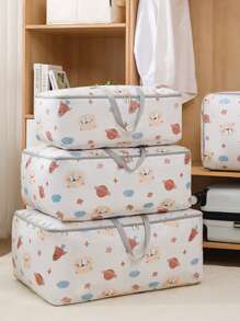 1pc Planet & Cartoon Graphic Quilt Foldable Storage Bag - Multicolor - View 2