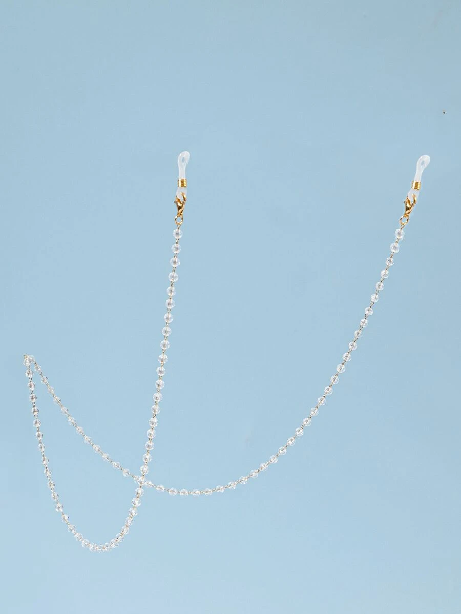 Cadena para gafas con diseño de cuenta - Blanco - Ver 1