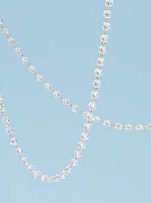 Cadena para gafas con diseño de cuenta - Blanco - Ver 3