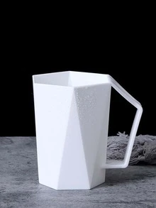 1pc Plain Gargle Cup - White - View 1