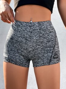 SHEIN EZwear 雜色針織騎行褲