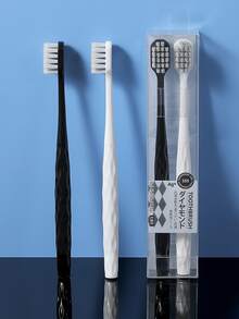 2pcs Minimalist Toothbrush - Multicolor - View 6