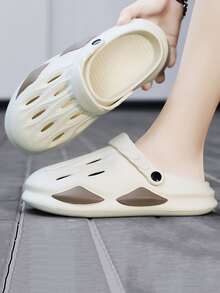 Hombres Zuecos con abertura - Beis - Ver 2