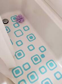 30pcs Geometric Design Anti-Slip Shower Stall Mat - Blue - View 1