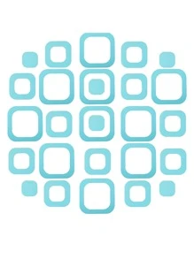 30pcs Geometric Design Anti-Slip Shower Stall Mat - Blue - View 5