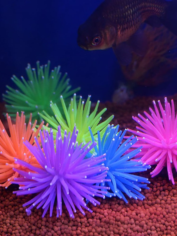 1pc random color fish tank landscaping simulation sea urchin aquarium