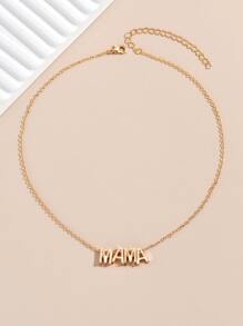 Letter Charm Necklace - Yellow Gold - View 3
