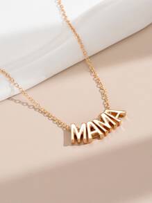 Letter Charm Necklace - Yellow Gold - View 4